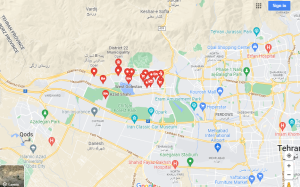 نقشه شهرک گلستان